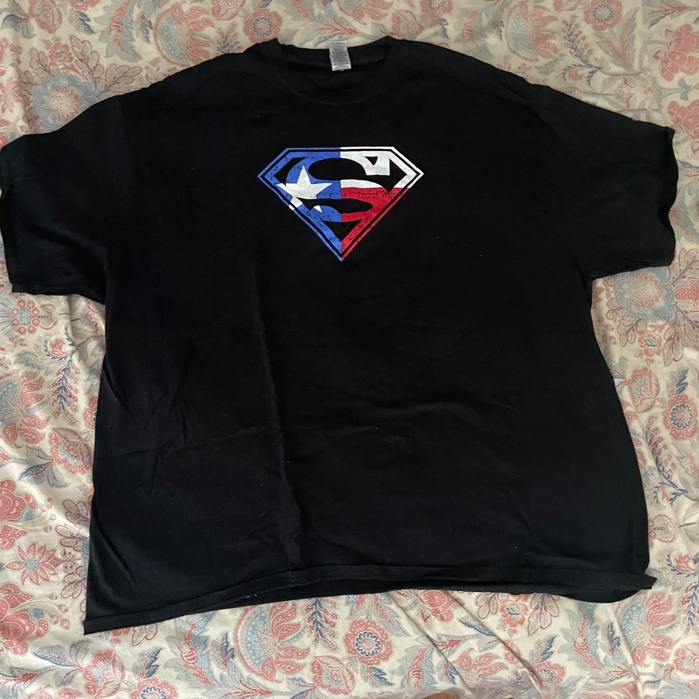 Texas Flags Superman logo shirt